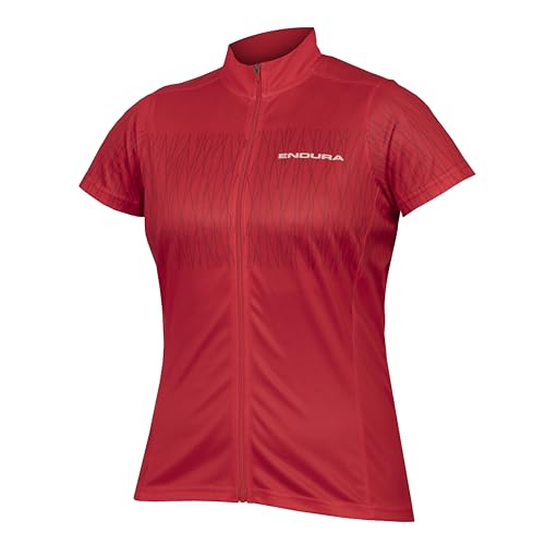 Endura Hummvee Ray Kurzarm Jersey für Damen, Granatapfel, XL Endura Hummvee Ray Kurzarm Jersey für Damen, Granatapfel, XL von Endura