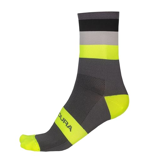 Endura Bandwidth Fahrradsocken für Herren, Neon-Gelb, L von Endura