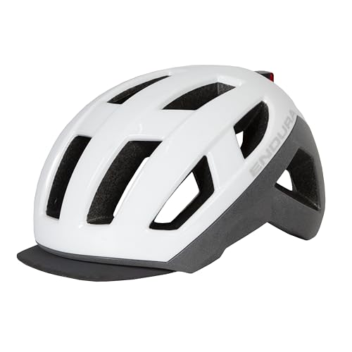 Endura Urban Luminite Fahrradhelm für Herren, Weiß, L-XL von Endura