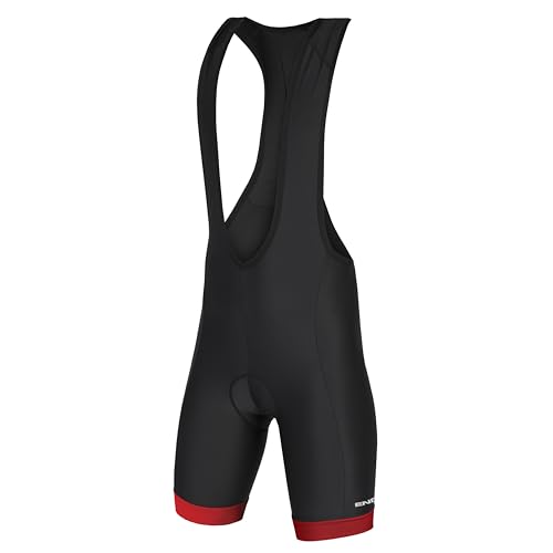 Endura Xtract Gel II Bibshorts für Herren, Rot, L von Endura