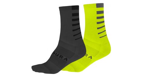 paar gestreifte coolmax socken gelb   grau von Endura