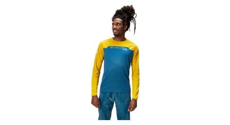 endura mt500 burner langarmtrikot gelb blau von Endura