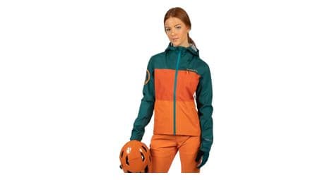 wasserdichte damenjacke endura singletrack ii grun   orange xs von Endura