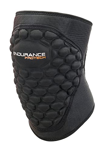 endurance Unisex Knieschoner PROTECH 1001 Black L von endurance