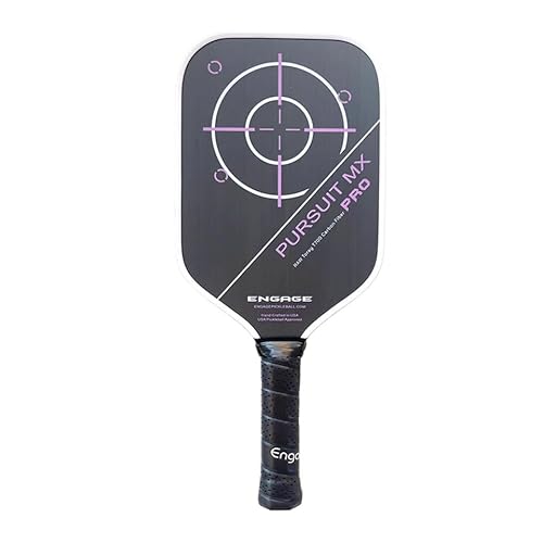 Pursuit Pro MX Pickleball Paddel, Kohlefaser (Deep Magenta, Standard) von Engage Pickleball