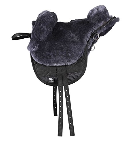 Engel Reitsport Lammfell Fellsattel FELLSA-R1-ANT Pony anthrazit grau von Engel Reitsport