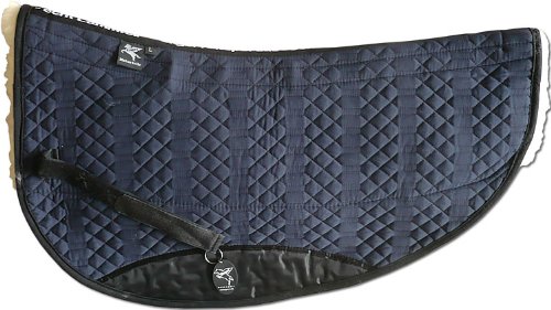 Engel Reitsport Lammfell Western Roundpad aufpolsterbar WPAD2AP-M-MAR-MED Stoff Marine blau Fell med./Natur Grösse M von Engel Reitsport