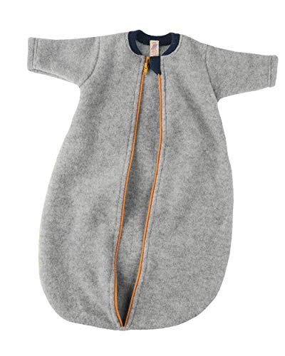 Engel Natur, Baby Fleece Schlafsack mit Armen, 100% Wolle (KbT) (62/68, Hellgrau Melange) Engel Natur, Baby Fleece Schlafsack mit Armen, 100% Wolle (KbT) (62/68, Hellgrau Melange) von Engel