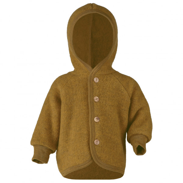 Engel - Kinder Kapuzenjacke mit Holzknöpfen - Wolljacke Gr 110/116 braun Engel - Kinder Kapuzenjacke mit Holzknöpfen - Wolljacke Gr 110/116 braun von Engel