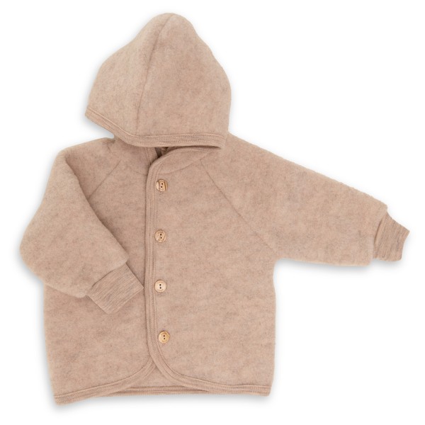 Engel - Kinder Kapuzenjacke mit Holzknöpfen - Wolljacke Gr 74/80 beige Engel - Kinder Kapuzenjacke mit Holzknöpfen - Wolljacke Gr 74/80 beige von Engel