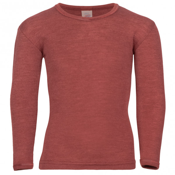 Engel - Kinder Unterhemd L/S - Merinounterwäsche Gr 128 rot von Engel