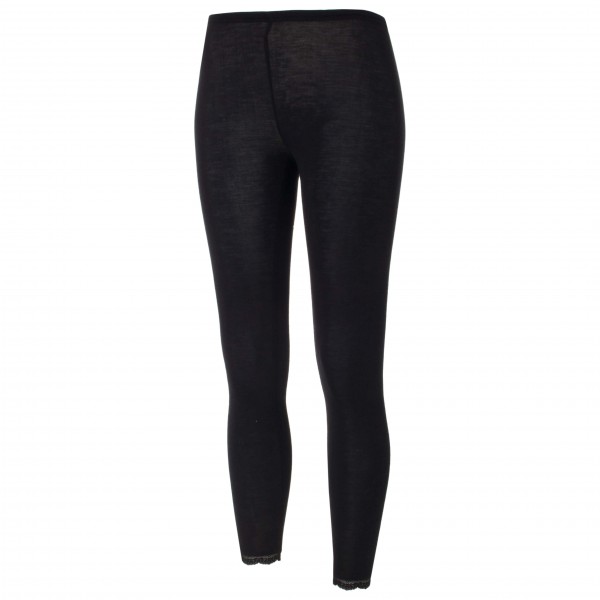 Engel - Women's Leggings mit Spitze - Merinounterwäsche Gr 42/44 schwarz von Engel