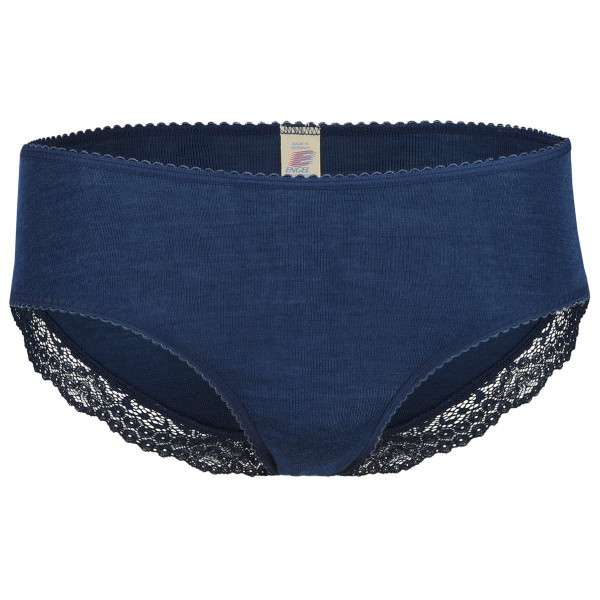 Engel - Women's Panty mit Spitze - Seidenunterwäsche Gr 34/36;38/40;46/48 blau von Engel