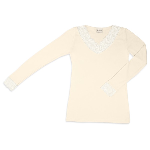 Engel - Women's Shirt L/S mit Spitze - Longsleeve Gr 42/44 weiß Engel - Women's Shirt L/S mit Spitze - Longsleeve Gr 42/44 weiß von Engel