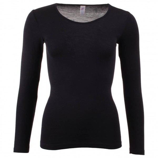 Engel - Women's Unterhemd L/S - Merinounterwäsche Gr 42/44 schwarz von Engel