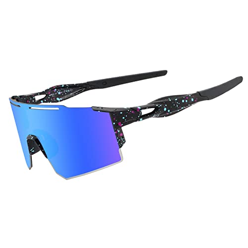 Eninedeuisou Sonnenbrille Fahrradbrille für Herren Damen UV 400 Schutz Schutzbrille MTB Sportbrille für Outdoorsport Radfahren Fahren Laufen Golf Baseball Eninedeuisou Sonnenbrille Fahrradbrille für Herren Damen UV 400 Schutz Schutzbrille MTB Sportbrille für Outdoorsport Radfahren Fahren Laufen Golf Baseball von Eninedeuisou