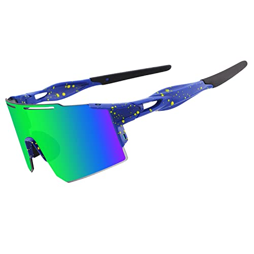Eninedeuisou Sonnenbrille Fahrradbrille für Herren Damen UV 400 Schutz Schutzbrille MTB Sportbrille für Outdoorsport Radfahren Fahren Laufen Golf Baseball Eninedeuisou Sonnenbrille Fahrradbrille für Herren Damen UV 400 Schutz Schutzbrille MTB Sportbrille für Outdoorsport Radfahren Fahren Laufen Golf Baseball von Eninedeuisou