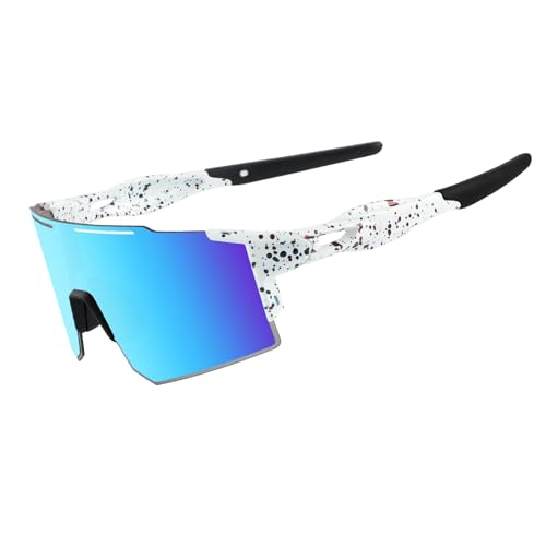 Eninedeuisou Sonnenbrille Fahrradbrille für Herren Damen UV 400 Schutz Schutzbrille MTB Sportbrille für Outdoorsport Radfahren Fahren Laufen Golf Baseball Eninedeuisou Sonnenbrille Fahrradbrille für Herren Damen UV 400 Schutz Schutzbrille MTB Sportbrille für Outdoorsport Radfahren Fahren Laufen Golf Baseball von Eninedeuisou
