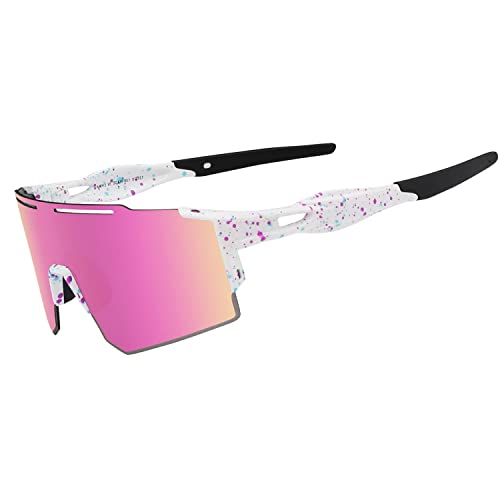 Eninedeuisou Sonnenbrille Fahrradbrille für Herren Damen UV 400 Schutz Schutzbrille MTB Sportbrille für Outdoorsport Radfahren Fahren Laufen Golf Baseball Eninedeuisou Sonnenbrille Fahrradbrille für Herren Damen UV 400 Schutz Schutzbrille MTB Sportbrille für Outdoorsport Radfahren Fahren Laufen Golf Baseball von Eninedeuisou