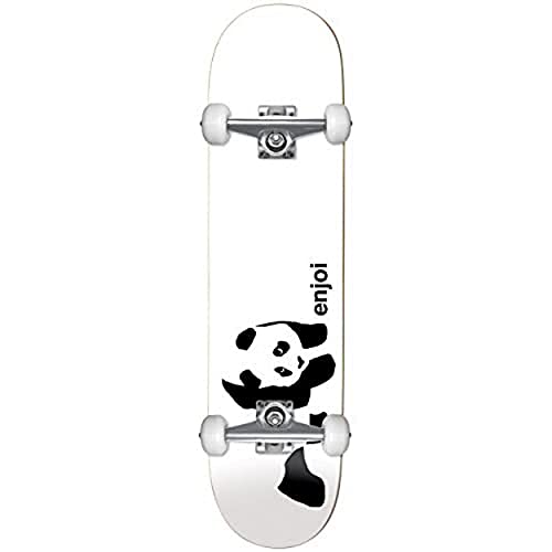 Enjoi Whitey Panda Skateboard für Erwachsene, Weiß von Enjoi