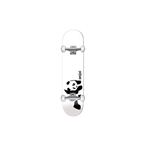 Enjoi Whitey Panda Skateboard für Erwachsene, Weiß von Enjoi