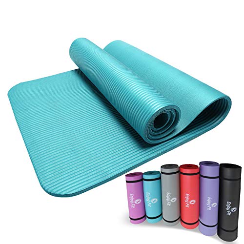 Enjoy Fit Gymnastikmatten mit Gurte Eine Vielzahl von Farben und Spezifikationen Keine Phthalate Yogamatten Einseitige rutschfest leicht zu reinigen (Blau, 183*61*0.8) Enjoy Fit Gymnastikmatten mit Gurte Eine Vielzahl von Farben und Spezifikationen Keine Phthalate Yogamatten Einseitige rutschfest leicht zu reinigen (Blau, 183*61*0.8) von Enjoy Fit