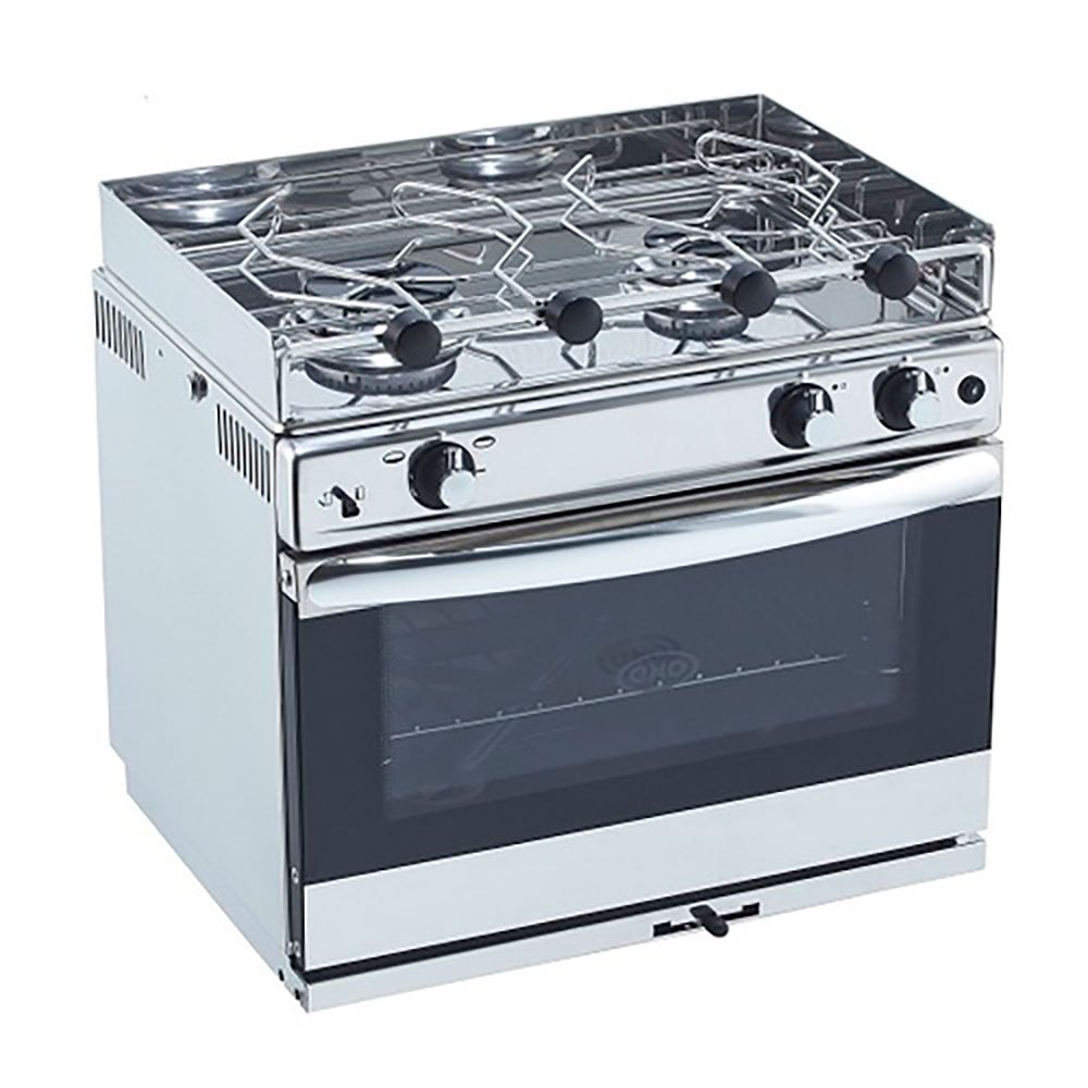 Eno Grand Large 2 Burners Gas Cooker+oven Silber 53 x 52.3 x 54.8 cm von Eno
