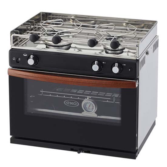 Eno Ofen Two Burners Gas Stove Silber 51.5 x 44.6 x 47 cm von Eno