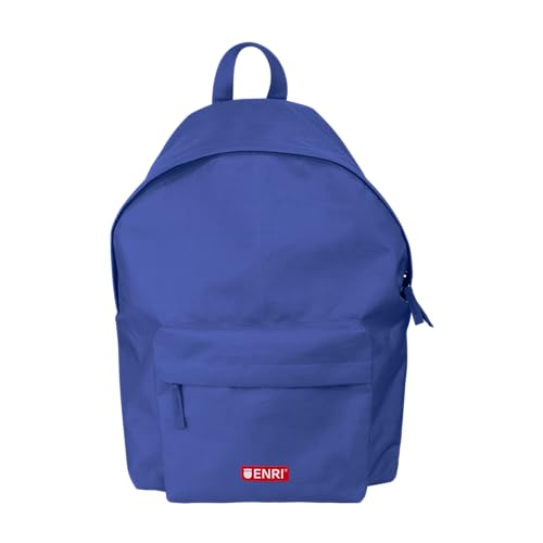 Enri, Schulrucksack, Unisex, 2 Fächer, Rücken und gepolsterte Griffe, Blau, blau, 43x29x15, Casual Enri, Schulrucksack, Unisex, 2 Fächer, Rücken und gepolsterte Griffe, Blau, blau, 43x29x15, Casual von Enri