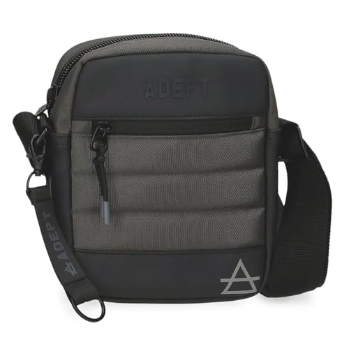 Adept Dmas Umhängetasche, Grau, 15 x 19,5 x 6 cm, Polyester, grau, Talla única, Umhängetasche von Enso