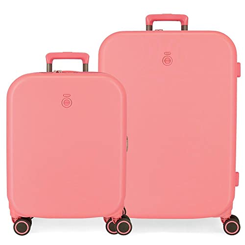 Enso Annie Set Koffer Orange 55/70 cm Starres ABS Integrierter TSA-Verschluss 116L 7,54 kg 4 Doppelrollen Handgepäck Enso Annie Set Koffer Orange 55/70 cm Starres ABS Integrierter TSA-Verschluss 116L 7,54 kg 4 Doppelrollen Handgepäck von Enso