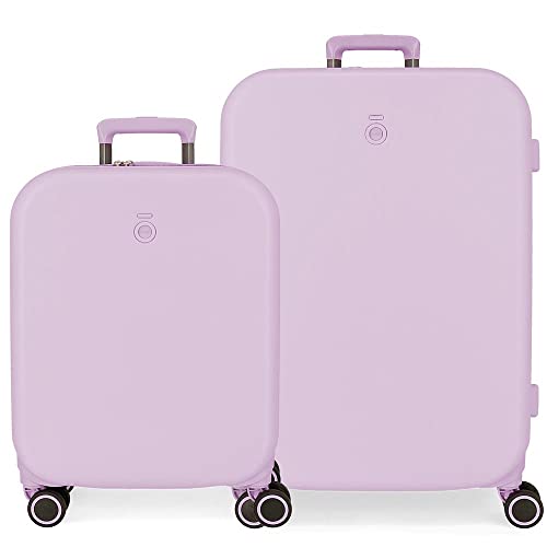 Enso Annie Lila Kofferset 55/70 cm Starres ABS Integriertes TSA-Schloss 116L 7,54 kg 4 Doppelrollen Handgepäck Enso Annie Lila Kofferset 55/70 cm Starres ABS Integriertes TSA-Schloss 116L 7,54 kg 4 Doppelrollen Handgepäck von Enso