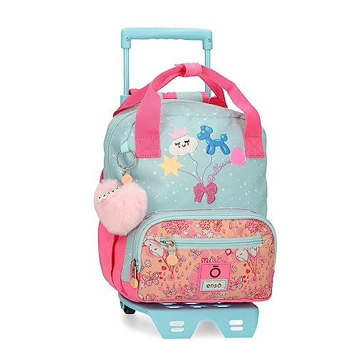 Enso Balloons Rucksack mit Trolley, Mehrfarbig, 23 x 28 x 10 cm, Polyester, 6,44 l, bunt, Talla única, Rucksack mit Trolley von Enso