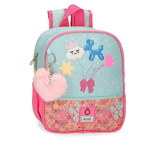 Enso Balloons Vorschulrucksack, anpassbar, Mehrfarbig, 23 x 25 x 10 cm, Polyester, 5,75 l, bunt, Talla única, Vorschulrucksack, anpassbar an den Trolley von Enso