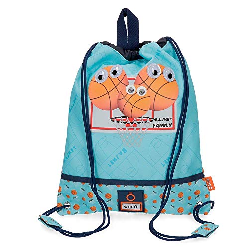 Enso Basket Family Lunchsack Blau 27x34 cms Polyester von Enso