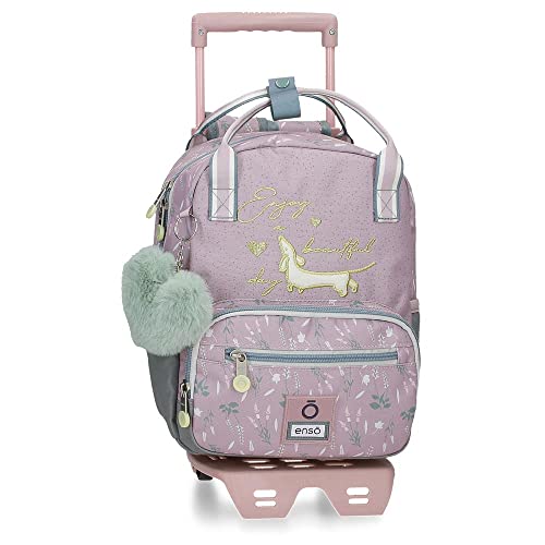 Enso Beautiful Day Vorschulrucksack mit Lila Trolley 23x28x10 cm Polyester 6,44L Enso Beautiful Day Vorschulrucksack mit Lila Trolley 23x28x10 cm Polyester 6,44L von Enso