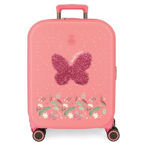 Enso Beautiful nature cabin suitcases, Kofferset, Aus ABS, einem starken und leichten Material, TSA-Schloss im Koffer integriert für sicheres Reisen, Vier multidirektional drehbare Doppelräder, Vier Räder, multidirektional drehbar, Rucksäcke, Schultaschen, Kinderrucksäcke, Inklusive dekorativer Bommel, mehrere Fächer, rosa Enso Beautiful nature cabin suitcases, Kofferset, Aus ABS, einem starken und leichten Material, TSA-Schloss im Koffer integriert für sicheres Reisen, Vier multidirektional drehbare Doppelräder, Vier Räder, multidirektional drehbar, Rucksäcke, Schultaschen, Kinderrucksäcke, Inklusive dekorativer Bommel, mehrere Fächer, rosa von Enso