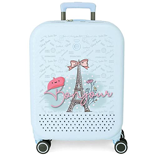 Enso Bonjour Kabinenkoffer Blau 40 x 55 x 20 cm Starres ABS Integriertes TSA-Schloss 37 L 2,74 kg 4 Doppelräder Handgepäck Enso Bonjour Kabinenkoffer Blau 40 x 55 x 20 cm Starres ABS Integriertes TSA-Schloss 37 L 2,74 kg 4 Doppelräder Handgepäck von Enso