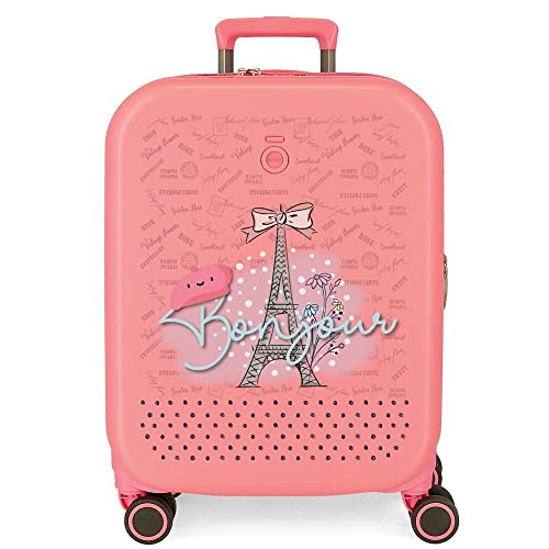 Enso Bonjour Kabinenkoffer Koralle 40 x 55 x 20 cm starres ABS integrierter TSA-Verschluss 37 l 3,22 kg 4 Doppelrollen Handgepäck Enso Bonjour Kabinenkoffer Koralle 40 x 55 x 20 cm starres ABS integrierter TSA-Verschluss 37 l 3,22 kg 4 Doppelrollen Handgepäck von Enso