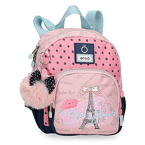 Enso Bonjour Kleiner Rucksack Rosa 19x23x8 cm Polyester 3,5L von Enso