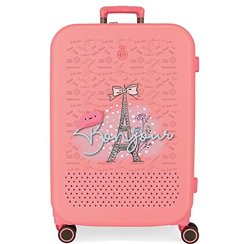 Enso Bonjour Medium Koffer Coral 48x70x28 cm Starres ABS Integrierter TSA-Verschluss 79L 4,32 kg 4 Doppelräder Enso Bonjour Medium Koffer Coral 48x70x28 cm Starres ABS Integrierter TSA-Verschluss 79L 4,32 kg 4 Doppelräder von Enso
