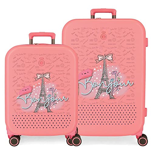 Enso Bonjour Coral Kofferset 55/70 cm starres ABS integriertes TSA-Schloss 116L 7,54 kg 4 Doppelrollen Handgepäck Enso Bonjour Coral Kofferset 55/70 cm starres ABS integriertes TSA-Schloss 116L 7,54 kg 4 Doppelrollen Handgepäck von Enso