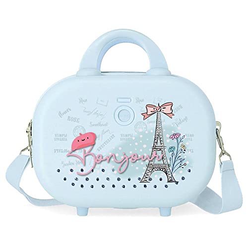 Enso Bonjour Anpassbarer Kulturbeutel mit blauem Schultergurt 29 x 21 x 15 cm, starres ABS, 9,14 l, 2,52 kg Enso Bonjour Anpassbarer Kulturbeutel mit blauem Schultergurt 29 x 21 x 15 cm, starres ABS, 9,14 l, 2,52 kg von Enso