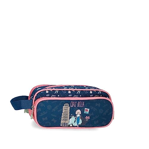 Enso Ciao Bella Federmäppchen, dreifach, Blau, 22 x 10 x 9 cm, Polyester, blau, Talla única, Dreifach-Etui Enso Ciao Bella Federmäppchen, dreifach, Blau, 22 x 10 x 9 cm, Polyester, blau, Talla única, Dreifach-Etui von Enso
