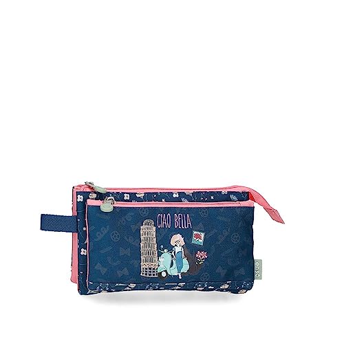 Enso Ciao Bella Federmäppchen, dreifach, Blau, 22 x 12 x 5 cm, Polyester, blau, Talla única, Dreifach-Etui Enso Ciao Bella Federmäppchen, dreifach, Blau, 22 x 12 x 5 cm, Polyester, blau, Talla única, Dreifach-Etui von Enso