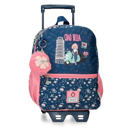 Enso Ciao Bella Rucksack mit Trolley, Blau, 25 x 32 x 12 cm, Polyester, 9,6 l, blau, Talla única, Rucksack mit Trolley Enso Ciao Bella Rucksack mit Trolley, Blau, 25 x 32 x 12 cm, Polyester, 9,6 l, blau, Talla única, Rucksack mit Trolley von Enso