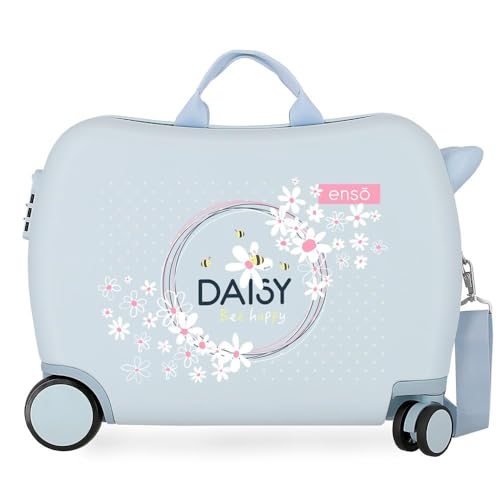Enso Daisy Kinderkoffer, Blau, 50 x 38 x 20 cm, starr, ABS, seitlicher Zahlenkombinationsverschluss 34 1,8 kg, 4 Räder, Handgepäck. Enso Daisy Kinderkoffer, Blau, 50 x 38 x 20 cm, starr, ABS, seitlicher Zahlenkombinationsverschluss 34 1,8 kg, 4 Räder, Handgepäck. von Enso