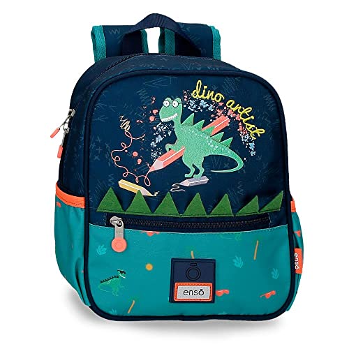 Enso Dino artist Vorschulrucksack Multicolor 23x25x10 cm Polyester 5,75L von Enso