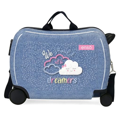 Enso Dreamer Kinderkoffer, Blau, 50 x 38 x 20 cm, starr, ABS, Seitenkombination, 32 l, 1,8 kg, 4 Räder, Gepäck, Hand, blau, kinderkoffer Enso Dreamer Kinderkoffer, Blau, 50 x 38 x 20 cm, starr, ABS, Seitenkombination, 32 l, 1,8 kg, 4 Räder, Gepäck, Hand, blau, kinderkoffer von Enso