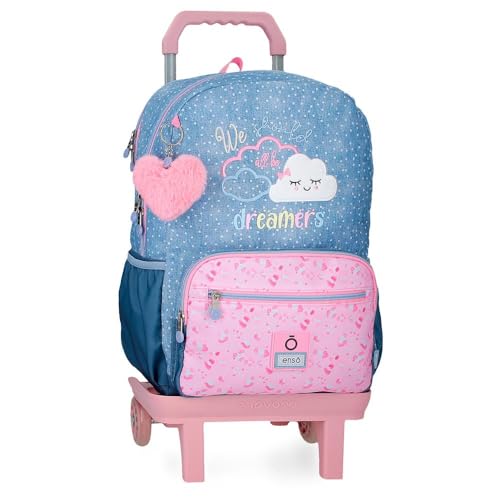 Enso Dreamer Schulrucksack mit Trolley, Blau, 32 x 42 x 14 cm, Polyester, 18,82 l, blau, Schulrucksack mit Trolley Enso Dreamer Schulrucksack mit Trolley, Blau, 32 x 42 x 14 cm, Polyester, 18,82 l, blau, Schulrucksack mit Trolley von Enso